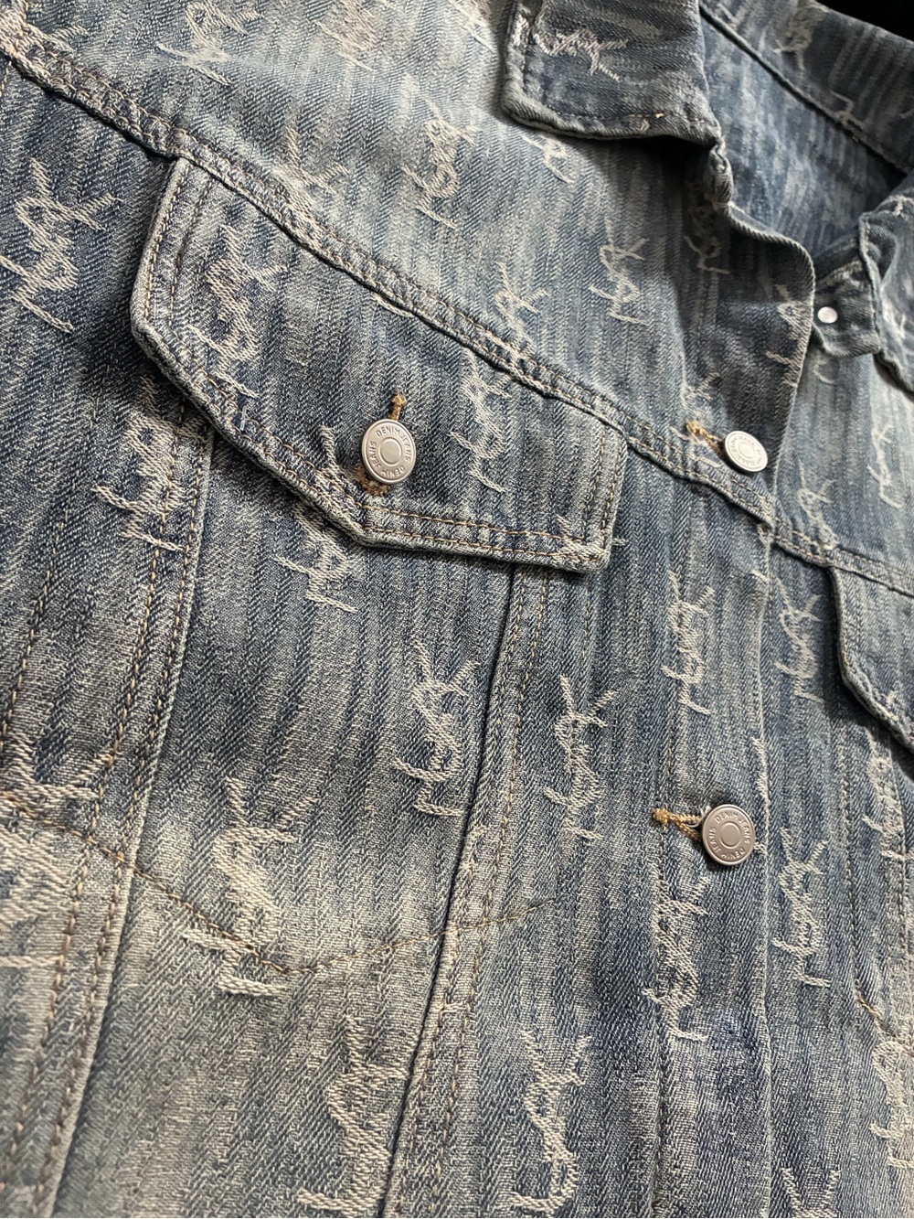 New Luxury Designer Like Jean Jacket  Size M/L